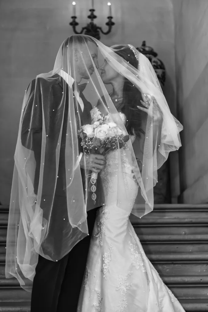 Séance de couple de Davina et Sam au château de Champs-sur-Marne