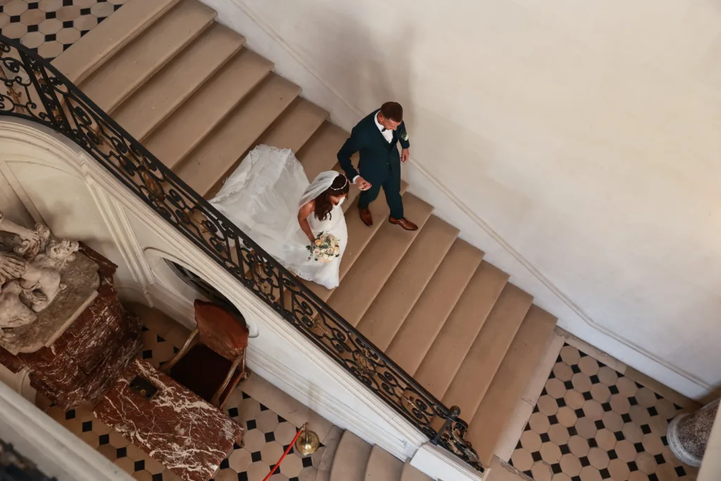 Séance de couple de Davina et Sam au château de Champs-sur-Marne